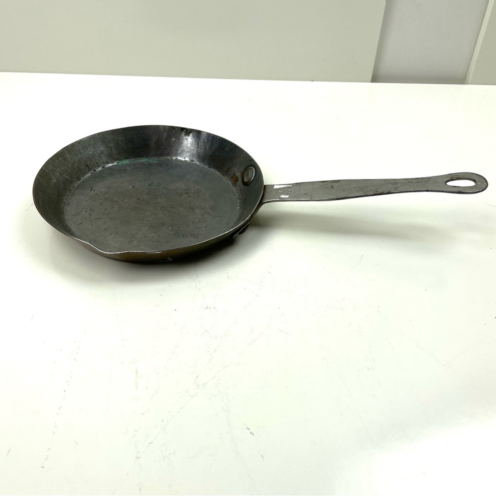 Vintage Copper Tin Lined Frying Pan